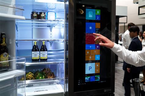 Here's a look at the LG Smart InstaView refrigerator with Windows 10 ...