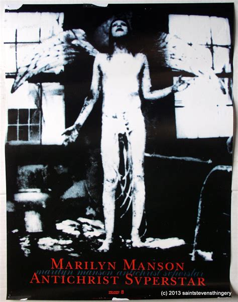 Marilyn Manson Antichrist Superstar 1996 promo poster 18 x 24 ...