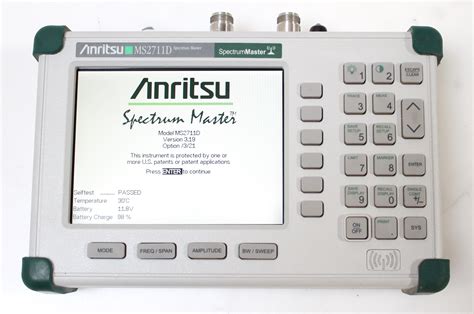 Anritsu MS2711D Color Portable RF Spectrum Analyzer 100kHz to 3GHz . inStock901.com - Technology ...