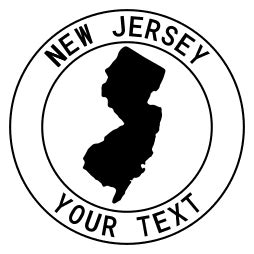 New Jersey State Art Print Printable Pink Wall Art Pink Gallery Wall ...