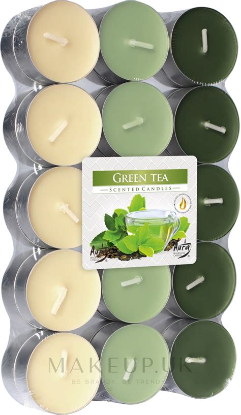 Bispol Green Tea Scented Candles - Tealights 'Green Tea', 30 pieces ...