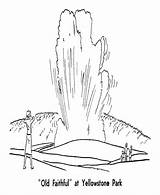 Yellowstone National Park Coloring Pages sketch template
