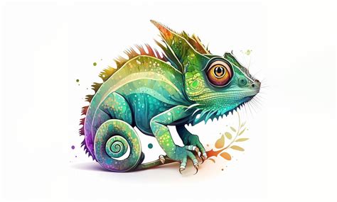 Cute Chameleon Kawaii Clipart Graphic by Poster Boutique · Creative Fabrica