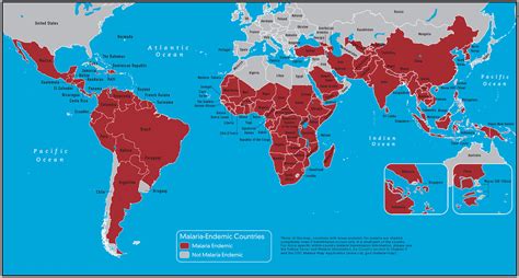 CDC Malaria Map : r/MapPorn