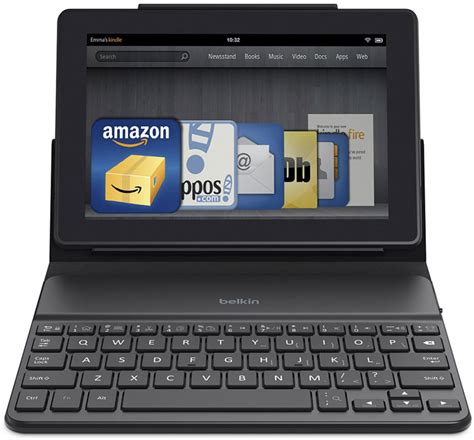 Amazon.com: Belkin Kindle Keyboard Case for All New Kindle Fire HD 7" & HDX 7" (fits both ...