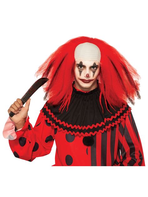 Red Evil Clown Wig - PartyBell.com