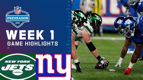 New York Jets vs. New York Giants | Preseason Week 1 2021 NFL Game Highlights