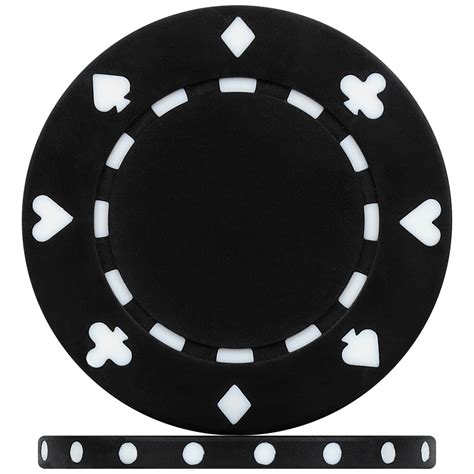 High Quality Black Suited Poker Chips (Roll of 25)