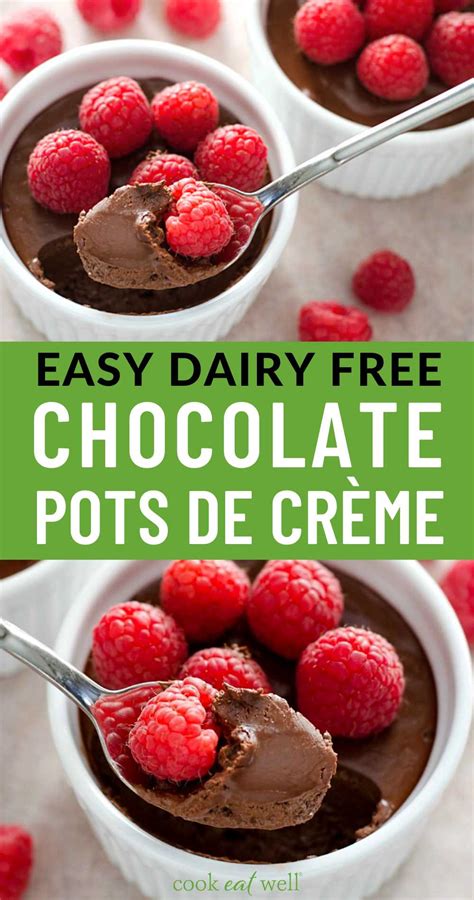 Easy Dark Chocolate Pot de Crème - Cook Eat Well