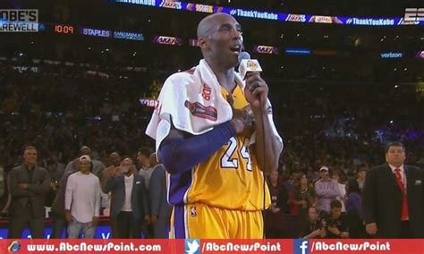 Kobe Bryant Closed His Career with a Standing Ovation