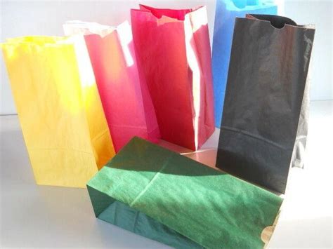 Colored Paper Bags 6 asst Colors Mix #8