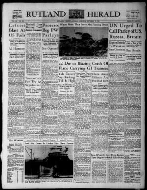 Rutland Daily Herald from Rutland, Vermont - Newspapers.com™