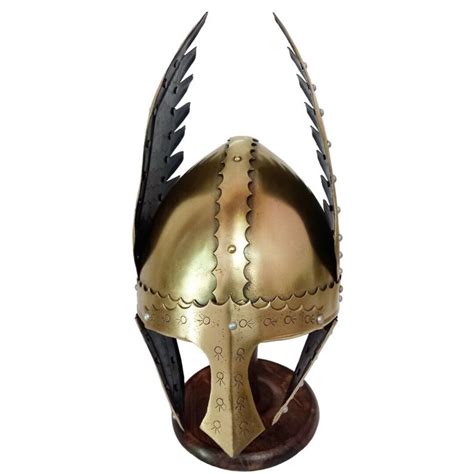 Medieval Viking Norman Knight Helmet Halloween Steel & Brass Warrior ...