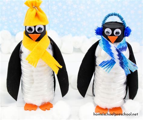 How to Make a Water Bottle Penguin Craft for Kids