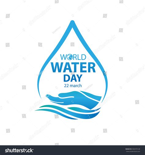 World Water Day Logo Design Template Stock Vector (Royalty Free ...