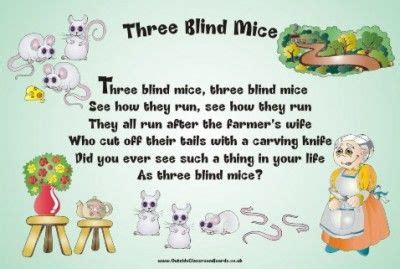 Three+Blind+Mice+Poem | NURSERY RHYME - THREE BLIND MICE (0111) See How ...