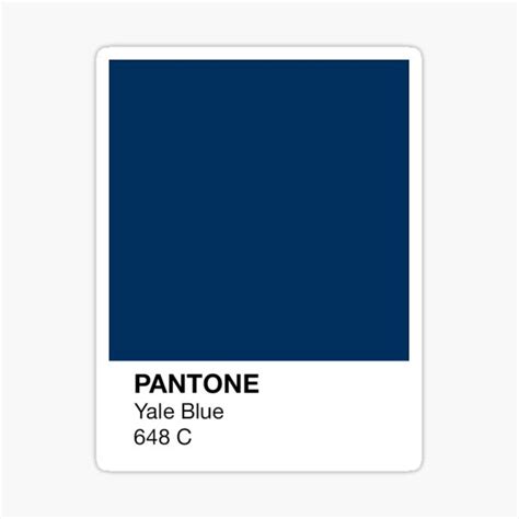 "Yale University Blue Pantone" Sticker for Sale by univstickers | Redbubble