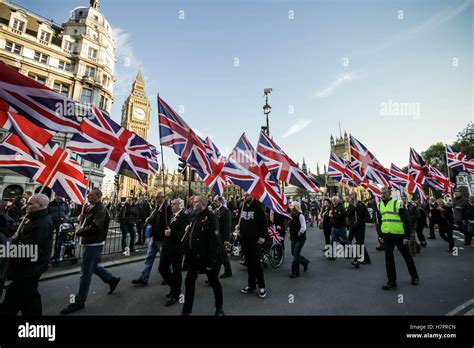 British far-right organisation: The National Front (NF) hold their annual Remembrance Day march ...