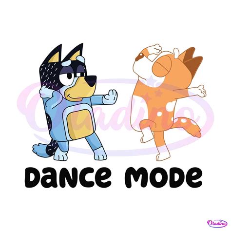 Bluey Dance Mode SVG Bluey Family SVG Graphic Design File » Oladino