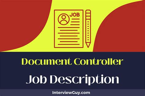 Document Controller Job Description [Updated for 2024]