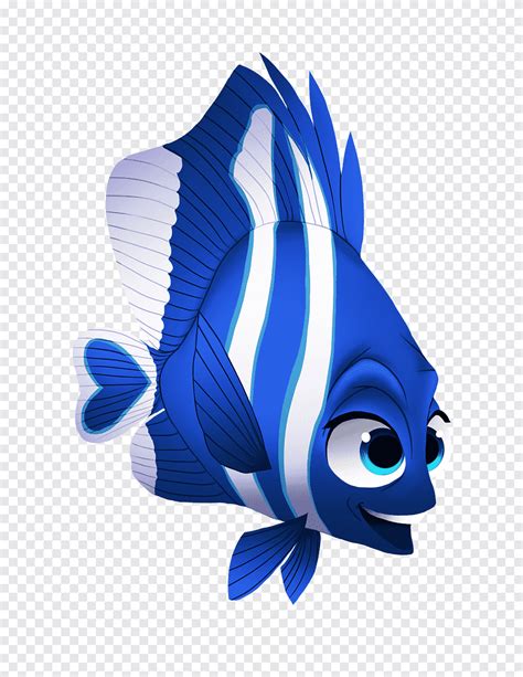 Free download | Blue and white fish art, Deb Marlin Pixar, nemo ...