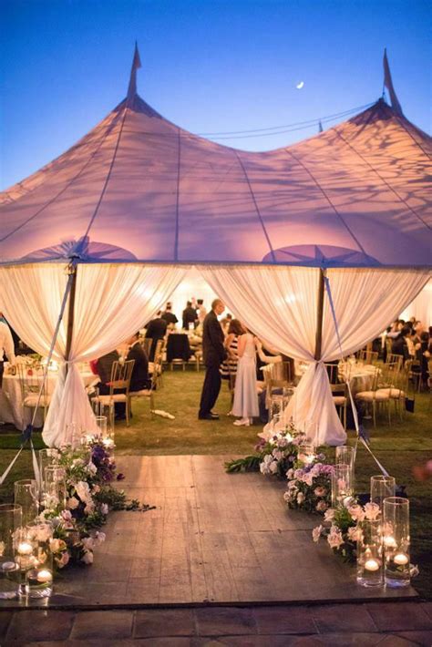 Elegant Wedding Tent Reception Decorations. Outdoor romantic wedding ...