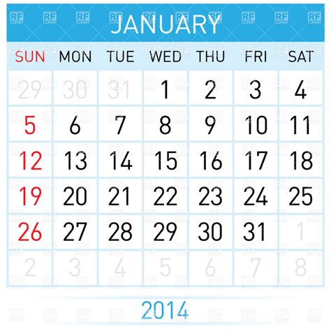 Download High Quality calendar clipart january Transparent PNG Images ...