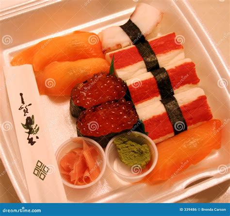 Sushi Take-out stock photo. Image of green, asian, meat - 339486