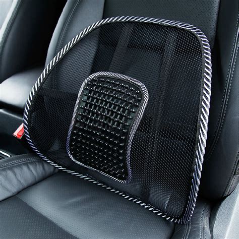 2Pcs Car Back Seat Support Mesh Lumbar Back Brace Support Cool Summer ...