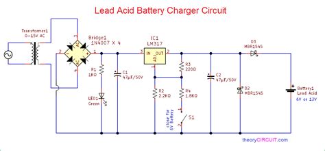 12v 10a Lead Acid Battery Charger Circuit Diagram - Circuit Diagram