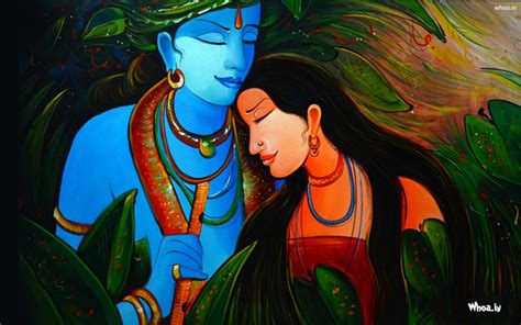 Radha Krishna Painting Wallpapers - Wallpaper Cave