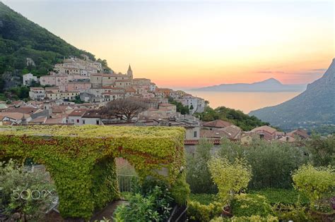 maratea village - maratea at sunset before lighting up the city lights | Villaggio