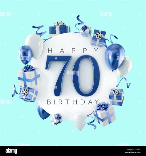 Happy 70 year birthday hi-res stock photography and images - Alamy