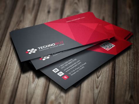 Vision Modern Business Card Template | Modern business cards, Business card template design ...