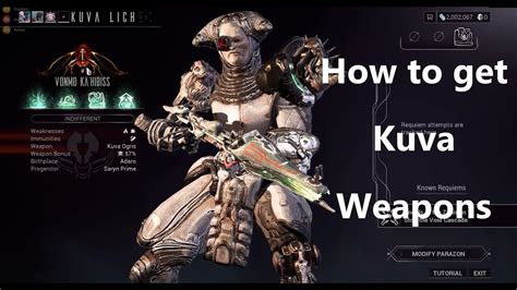 How to get kuva weapons in Warframe! Easiest way to get a Kuva Lich! Part 1 - YouTube