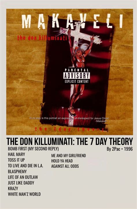 the don killuminati: the 7 day theory | Tupac, Tupac poster, Album covers