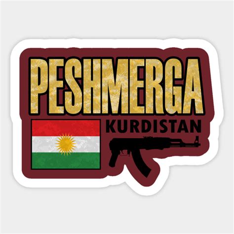 Peshmerga Kurdistan. Kurdist Flag - Kurdistan - Sticker | TeePublic