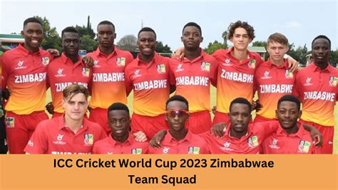 ICC Cricket World Cup 2023 Zimbabwe Team Squad