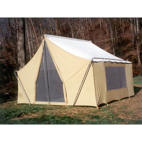 Trek Tents 10 x 14' Canvas Cabin Tent, Khaki - 93359, Backpacking Tents ...