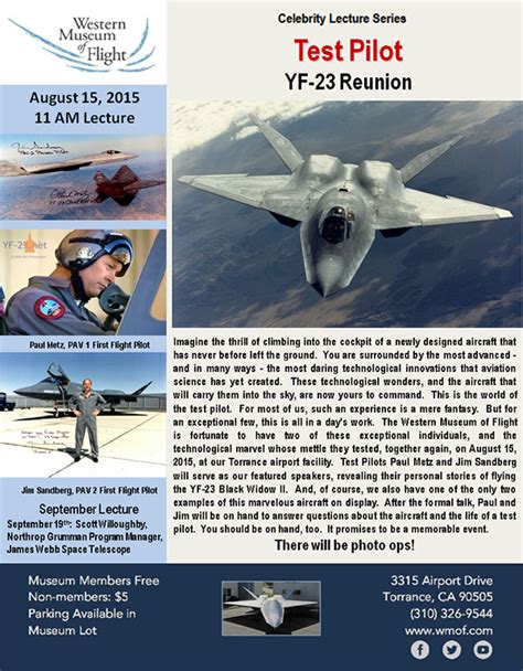 Western Museum of Flight – Test Pilot YF-23 Reunion