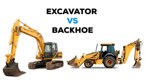 What is the difference between an excavator and a backhoe?