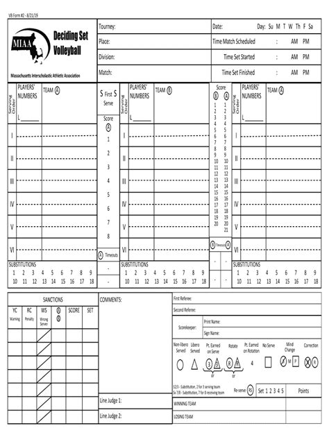 Volleyball Score Sheet: Complete with ease | airSlate SignNow