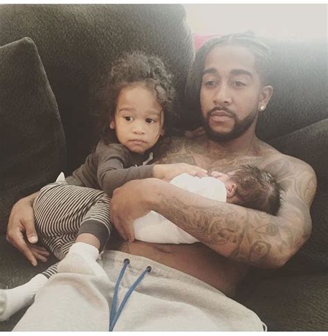 Singer #Omarion and his babies Megga & A'mei | Celebrity families, Black celebrities, Beautiful ...