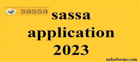 sassa application 2023