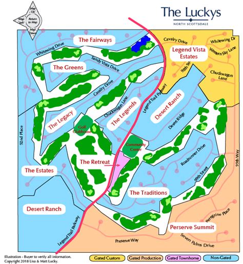 Legend Trail Map - The Luckys North Scottsdale