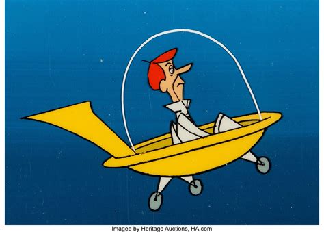 The Jetsons George Jetson Production Cel Sequence of 3 and Master | Lot #12162 | Heritage Auctions