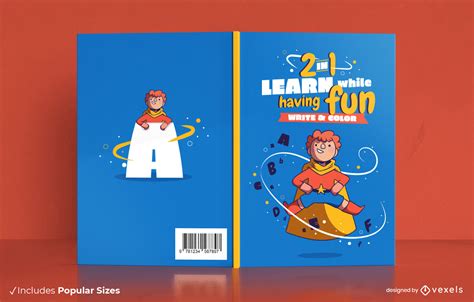 Learn While Having Fun Book Cover Design Vector Download