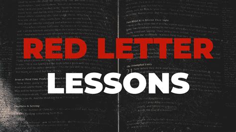 Red Letter Lessons - Jamestown First Assembly Church