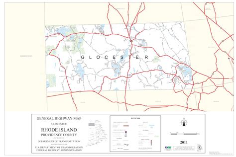 Highway Map of Providence County (Glocester) - Rhode Island by Avenza ...