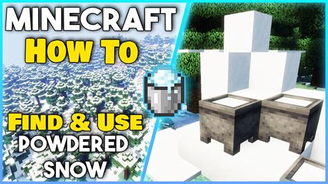 How to FIND and USE POWDERED SNOW - Minecraft 1.17+ (Easy Tutorial ...